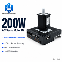 Kit de moteur servo monophasé 200W, vitesse de 3000 tr/min, assure un fonctionnement rapide et efficace dans diverses applications
