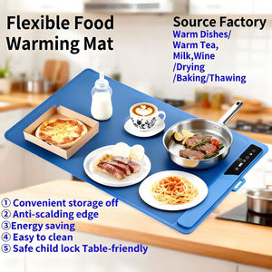 Usine En Gros Silicone Plaque Chauffante Alimentaire Chauffage Réchauffeur Plateau Pad Électrique Pliable <span class=keywords><strong>Sans</strong></span> <span class=keywords><strong>Fil</strong></span> Silicone Tapis Chauffant pour la Nourriture - Product Image 2