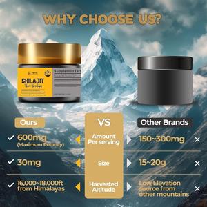 Résine pure de Shilajit Shilajit Shilajit <span class=keywords><strong>Himalayen</strong></span> d'ODM/OEM de marque privée pour le soutien énergétique - Product Image 4