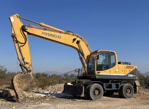 Excavatrice à roues Hyundai 210w-9 d'occasion 21 tonnes Corée d'origine avec des machines à bas prix de Chine - Product Image 6