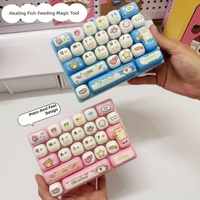 Clavier anti-stress mignon à 26 touches en ABS, style créatif, porte-clés de relaxation, petit cadeau, accessoire, best-seller transfrontalier