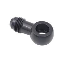 Nouvel adaptateur de boulon et raccord de frein AOMEI en aluminium (tuyau droit) noir/bleu pour Chevrolet Van AN3-AN20 – Rétrofit/Amélioration