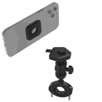 Soporte de teléfono móvil para motocicleta, soporte universal para móvil, soporte magnético para teléfono para bicicleta, plástico ajustable
