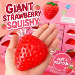 Jouet Squishy Géant Fraise, Jouet Sensoriel Anti-Stress Doux et Compressible en Forme de Fruit, Jouet Fidget Réaliste Fraise pour Enfants et Adultes - Product Image 6