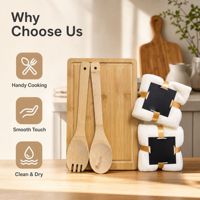 En gros, Planche à fromage en bambou avec 4 couteaux à fromage en acier inoxydable, Coffret cadeau de déménagement, Cadeau de cuisine pour maison neuve et fêtes