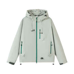 MediaStorm Dynamic Soft Feel Shell Chaqueta a prueba de viento Slim Fit Tallas grandes Cremallera Stand Collar Otoño Invierno Hombres - Product Image 1