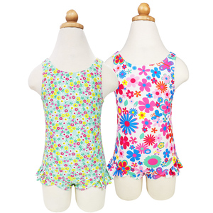 Traje <span class=keywords><strong>de</strong></span> Baño <span class=keywords><strong>de</strong></span> <span class=keywords><strong>Verano</strong></span> para Niñas con Estampado Floral Personalizado, Diseño Triangular <span class=keywords><strong>de</strong></span> Secado Rápido con Patrón <span class=keywords><strong>de</strong></span> Rayas, Traje <span class=keywords><strong>de</strong></span> Baño <span class=keywords><strong>de</strong></span> Una Pieza para Niños - Product Image 3