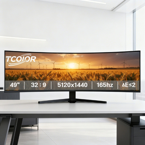 Monitor Ultraancho de 49 Pulgadas 32:9 para Multitarea, Trabajo de Oficina, Trading Financiero, Gráficos de Acciones, Codificación y Desarrollo, Monitores para PC - Product Image 1