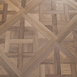 Parquet Versailles FSC multicouche couleur naturelle en noyer noir lisse Grade AB, installation facile, 450mm 600mm 800mm, avec zone de buanderie - Product Image 1