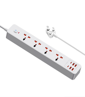 Multiprise électrique universelle OL Rallonge de prise de courant avec ports USB Protection contre les surtensions Multiprise