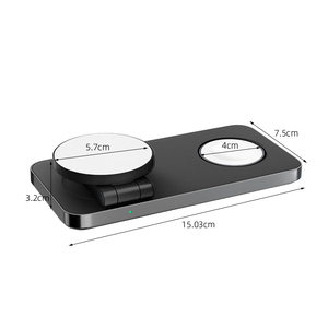 Cargador Inalámbrico Plegable Multifunción 3 en 1, Estación de Carga Rápida de 15W de Fábrica - Product Image 3