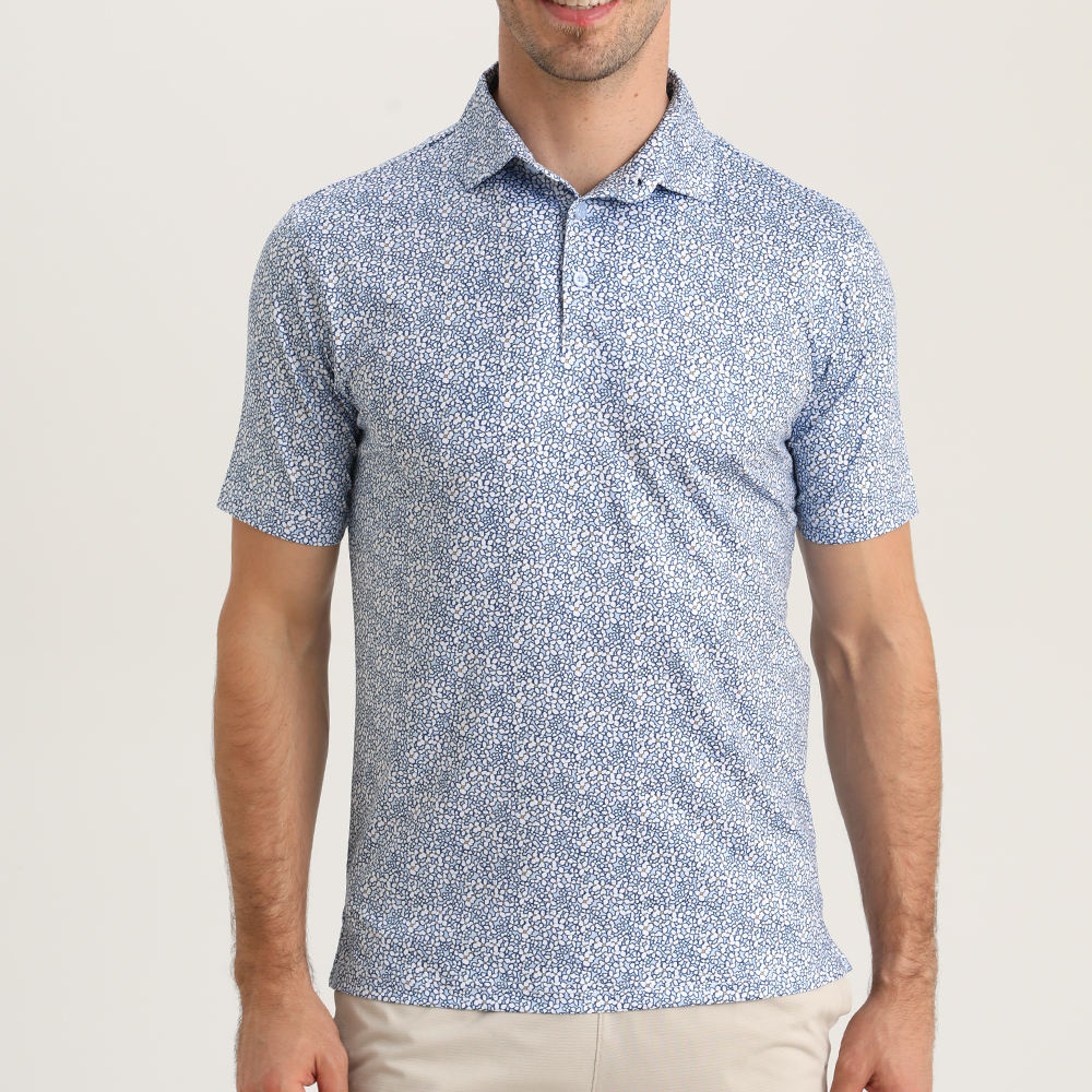 Polo clásico C1 azul# 1