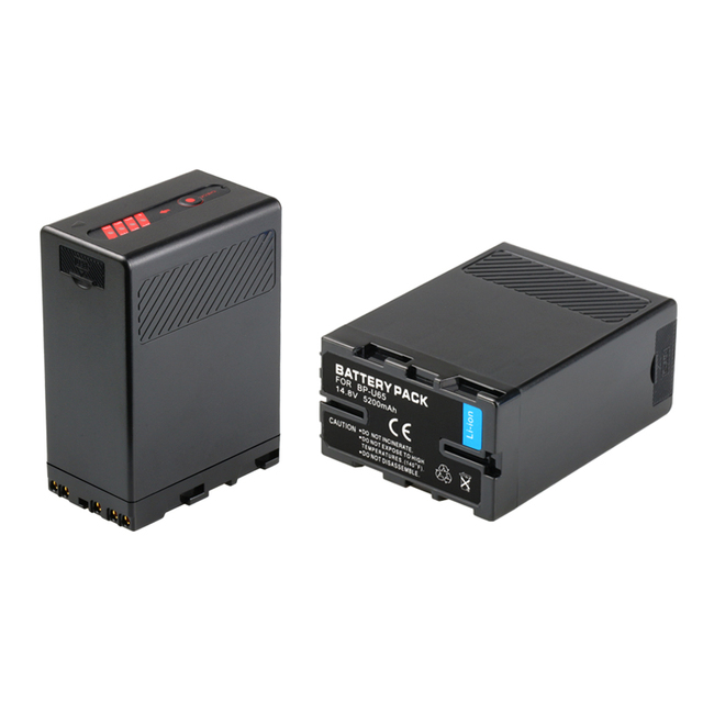 7.4V 5200mAh Rechargeable Li-Polymer Digital Camera Battery Pack BP-U65 for PMW-100 PMW-200 PMW-F3K PMW-EX1 in Stock