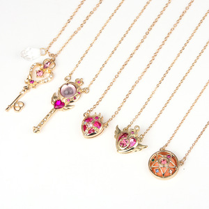 Bijoux fantaisie, pendentif <span class=keywords><strong>baguette</strong></span> magique mignon, collier SAKURA Card Captor <span class=keywords><strong>Sailor</strong></span> <span class=keywords><strong>Moon</strong></span> pour filles, breloques - Product Image 2