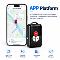 Talkie-walkie GPS 4G P02L direct usine pour seniors avec suivi, intégration logicielle API OEM/ODM personnalisée et détection de chute SOS
