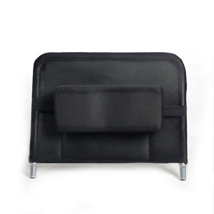 Mesh High <b>Backrest</b> With Headrest For Manual Wheelchair Black Comfortable Support - Product Image 1