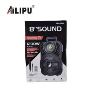 Altavoz ALP <span class=keywords><strong>2022</strong></span> Hifi <span class=keywords><strong>de</strong></span> 8 pulgadas, gran potencia, carrito portátil inalámbrico, altavoz al aire libre con 1800MAH - Product Image 3