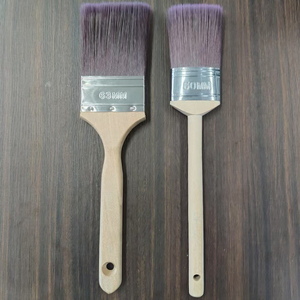 Pennello con manico in legno di alta qualità per pittura liscia e setosa da parete pennelli piatti per la decorazione e il Design della casa - Product Image 1