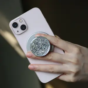 Vendita calda Shining Glitter Magetic Phone stand Grip Holder adatto per telefoni cellulari da 4.7 ~ 7.1 pollici