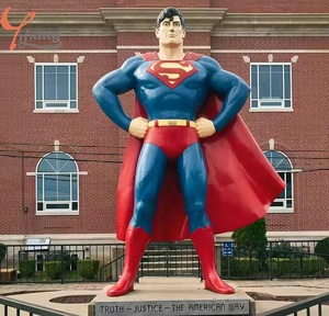 Escultura de Superhéroe a Medida a Gran Escala, Figura de Acción de Resina y Fibra de Vidrio de Tamaño Real, Superhéroe Clásico de Anime - Product Image 3