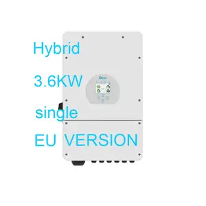 Гибридный солнечный инвертор Deye 3,6 кВт, однофазный, подключенный к сети со встроенной батареей, трехфазный выход, сертифицированный CE