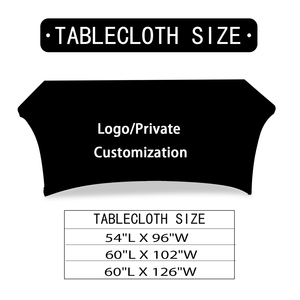 Heavy Thick Custom Sublimation <b>Table</b> Cover Wholesale, Wrinkle Proof <b>Table</b> Cloth For Indoor Business Expo Booth Display - Product Image 2