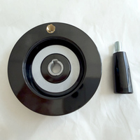 Volant de commande pour tour-fraiseuse avec poignée rotative, volant rotatif en bakélite ondulé rond