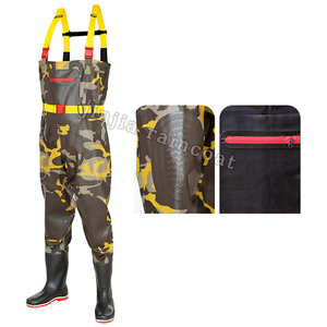 Waders de poitrine imperméables coupe-vent respirants de haute qualité pour hommes/femmes pour la pêche-en nylon PVC néoprène avec semelle extérieure en caoutchouc - Product Image 6
