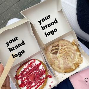 Offre Spéciale bas <span class=keywords><strong>prix</strong></span> <span class=keywords><strong>chocolat</strong></span> papier boîte Cookie emballage boîte gâteau Dessert Biscuit papier Mailer boîte avec vous Logo - Product Image 5
