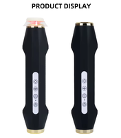 Máquina de Tratamiento Facial y Corporal Ultrasónico Exfoliante con Punta Nano de Burbujas de CO2, de Escritorio, con Enchufe del Reino Unido y Kit de Cápsulas de CO2