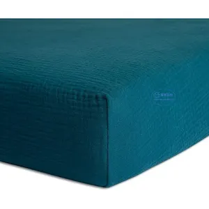竹棉平纹细布纯色婴儿床床单