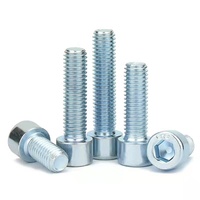 Offre Spéciale GB70 Vis de galvanisation à tête ronde hexagonale en zinc blanc bleu M5