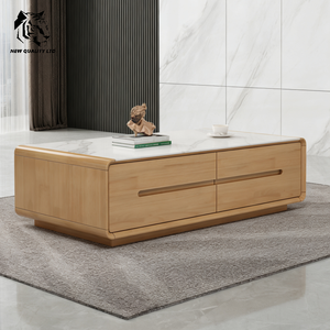 factory made cheapest customize <b>large</b> stock Eco-Friendly New Design Modern Side Table Living Room Furniture Wood Coffee Table - Product Image 1