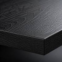 Table de banquet pliante en HDPE de 1,8 m, robuste, motif bois noir, réglable, portable, capacité 500 kg, pour camping