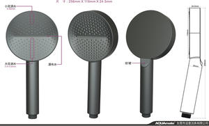 Nouvelle Pomme de Douche à Main Chromée <span class=keywords><strong>3F</strong></span> à Grand Panneau avec Effet Cascade, Qualité Supérieure, Modèle 2026, Personnalisable - Product Image 3