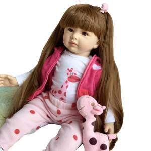 Muñeca Reborn de Silicona de 100 cm, Modelo Defa Lucy, con Peluca, para Niños de 10 Años, Kit Realista para Adultos - Product Image 1
