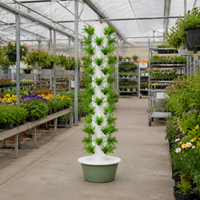 Tour hydroponique à 13 étages pour laitues et herbes, système de culture vertical pour 52 plantes avec pompe et minuterie, complet