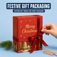 Boîte en papier personnalisée pour emballages cadeaux de Noël, bonbons, chocolats, biscuits, desserts, bijoux, cosmétiques, friandises