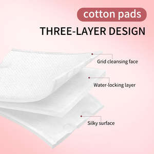 LMLTOP Lot de 222 tampons carrés multifonctionnels en <span class=keywords><strong>coton</strong></span>, épais et sans peluches, pour salons de beauté, manucure et démaquillage - Product Image 4