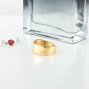 yunnique Fashion <b>Rings</b> Geometric <b>Gold</b> Women's Jewelry Gift Plain Band - Product Image 4