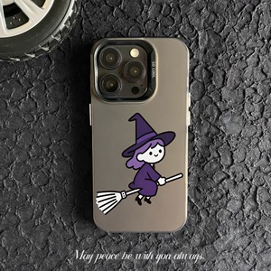 Couverture mobile de sorcière de dessin animé personnalisé à la mode pour iPhone XR Xs 11 12 13 14 15 16 17 Pro Max Halloween coque de téléphone à thème - Product Image 2