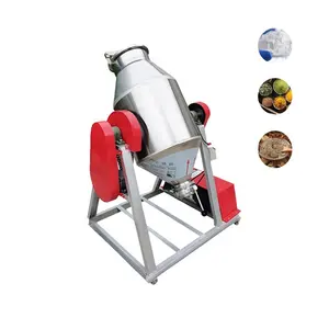 Misturador agitador rotativo pequeno de laboratório, misturador rotativo de 5kg, misturador contra-rotativo, 15kg, 30kg, 50kg, máquina de mistura de pó químico para alimentos