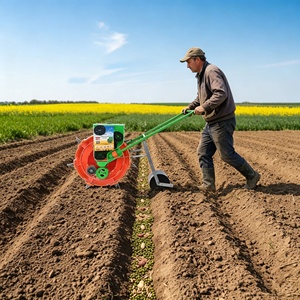 <span class=keywords><strong>Sembradora</strong></span> y Fertilizadora Manual 2 en 1, <span class=keywords><strong>Sembradora</strong></span> de Maíz de Una Hilera, de Empuje Manual, para Plantar Maíz, Cacahuates y Soja - Product Image 1