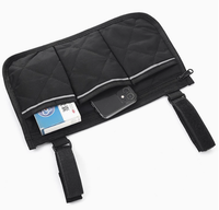 Sac de rangement multifonctionnel en nylon durable pour poussette, multi-poches, pliable, à suspendre au véhicule, pour fauteuil roulant