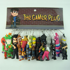 Quà Tặng Hot Bán Custom made DIY trống Anime Charms Keychain sang trọng 2D 3D thăng hoa Silicone Anime PVC Keychain - Product Image 2