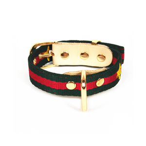 Benutzer definierte hochwertige verstellbare Katzen halsbänder Leine Stilvolle Leder Hunde halsband und Leine Set Luxus - Product Image 3