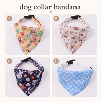 Bandanas pour chiens personnalisées en polyester doux, accessoires pour animaux de compagnie, idéales pour anniversaires et Noël, vente en gros