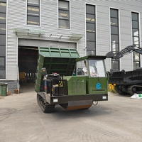 Nouveau Dumper Agricole Hydraulique à Chenilles 4x4 Diesel de 78 CV Conforme aux Normes EPA avec Direction à Gauche