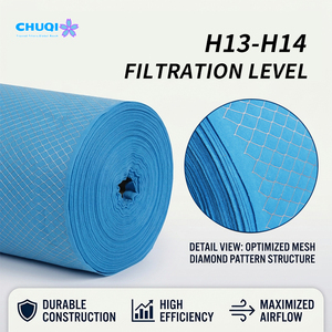 <span class=keywords><strong>Rouleau</strong></span> <span class=keywords><strong>de</strong></span> média filtrant pré-filtrant plissé G2 en <span class=keywords><strong>fil</strong></span> métallique pour rafraîchissement d'air <span class=keywords><strong>de</strong></span> cinéma, haute performance pour grands volumes - Product Image 6