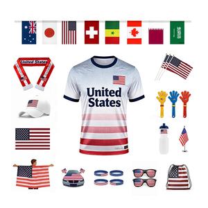 T-shirt de supporter de football personnalisé Coupe du Monde de Football 2026 Canada Mexique États-Unis, écologique, anti-plis, séchage rapide, respirant - Product Image 6